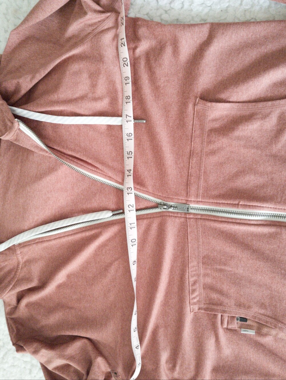 Vuori terra cotta zip-up hoodie - Picture 5 of 8
